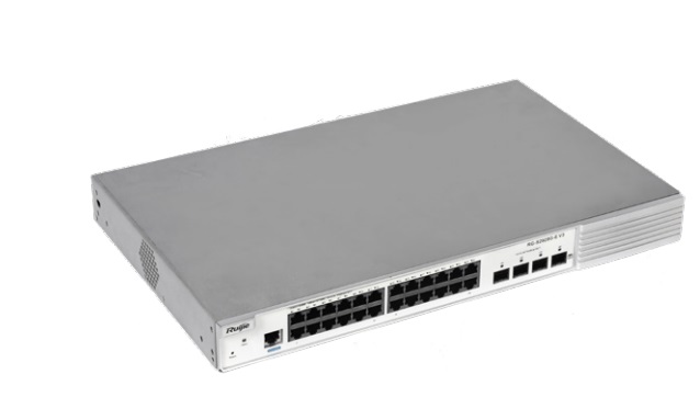 24-Port 10/100/1000BASE-T+4-Port GE SFP Switch Ruijie RG-S2928G-E V3