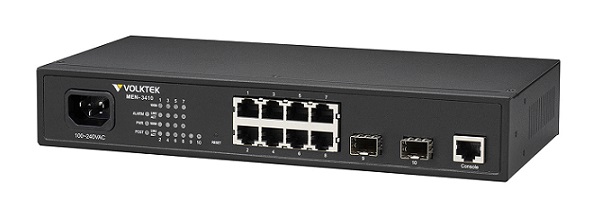 8-Port Gigabit + 2 SFP slot Gigabit Managed Core Switch VolkTek Men-3410